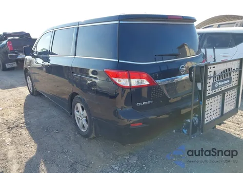 2013 Nissan Quest Sv z USA, uszkodzony, nr VIN JN8AE2KP3D9062669